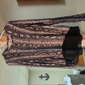 Michael Kors Snakeprint long sleeve shirt